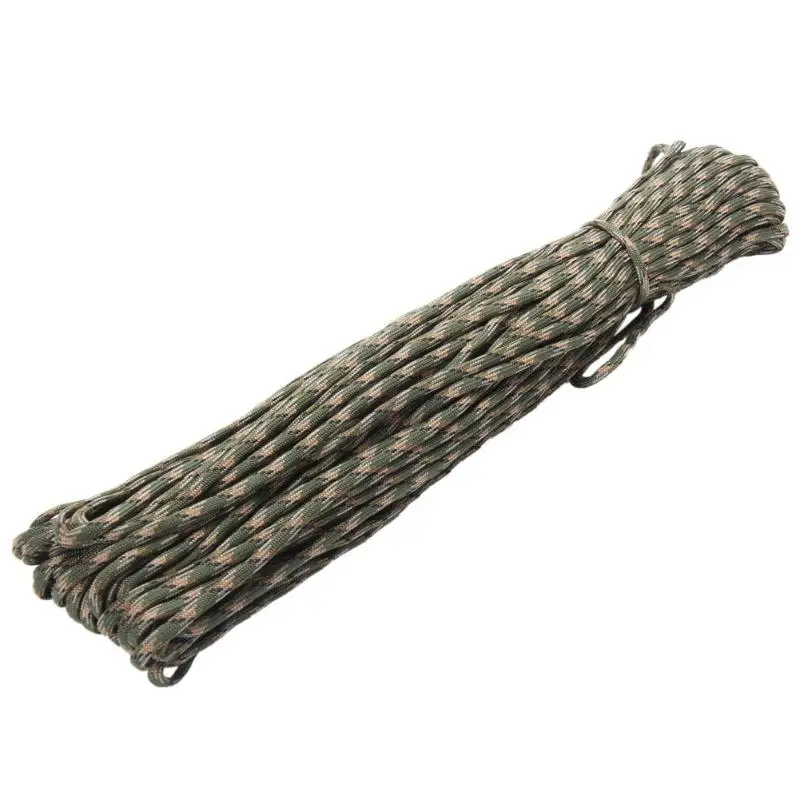 100FT 7 Core подставки Paracord 550 парашютный шнур веревка Mil Spec Тип III 7 Strand скалолазание кемпинг оборудование для выживания