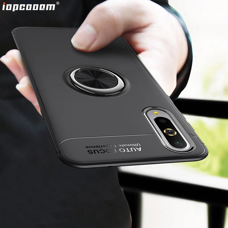 Чехол MI9 для Xiaomi mi 9 чехол из ТПУ в деловом стиле с кольцом на палец магнитный
