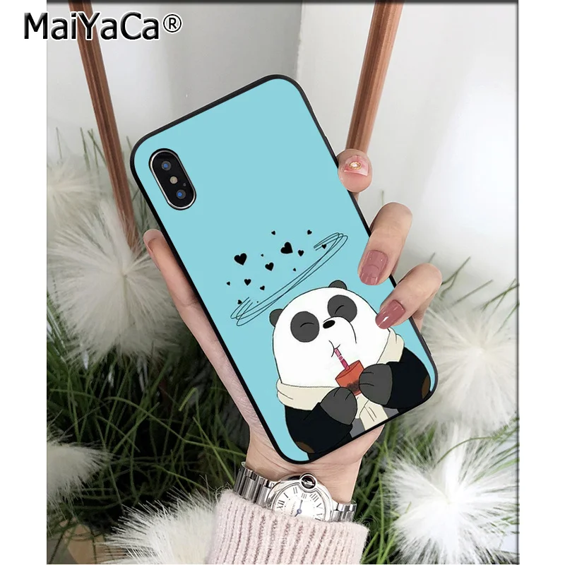 A14 MaiYaCa Мультфильм Мы Голые Медведи Силиконовый ТПУ мягкий черный чехол для телефона для Apple iPhone 8 7 6 6S Plus X XS MAX 5 5S SE XR чехол - Цвет: A14