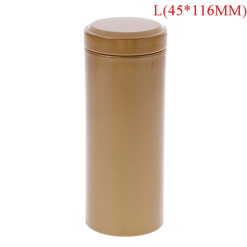 45x114mm Контейнер портативный дорожный чайный держатель для салфеток ea Caddy Мини Алюминиевые закрывающиеся коробочки для хранения кофе порошок банки чайные листья - Цвет: 45x114mm