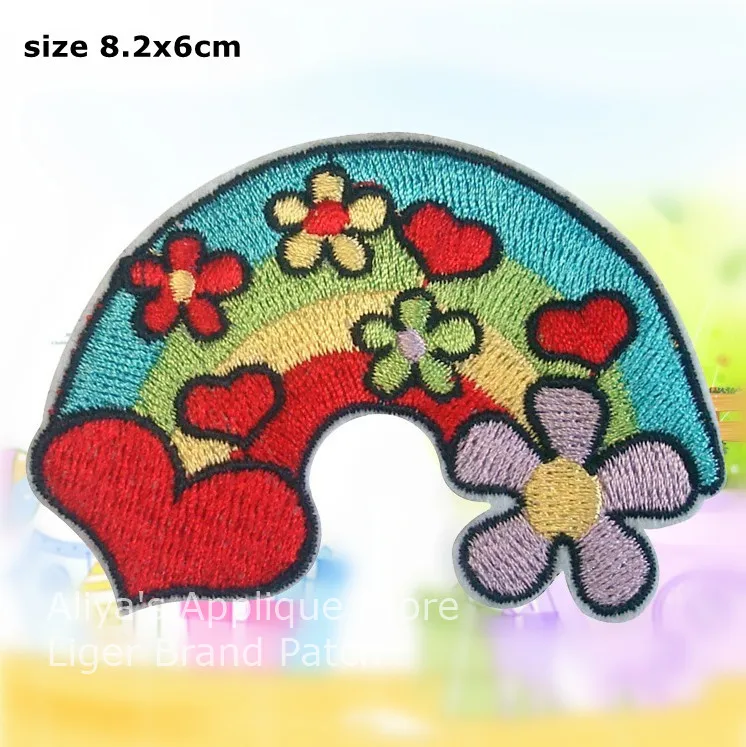 1 шт. разноцветные радужные вышитые нашивки с утюгом тканевые аксессуары