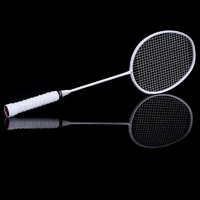 graphite single badminton racquet professional carbon fiber badminton racket with carrying bag fk88