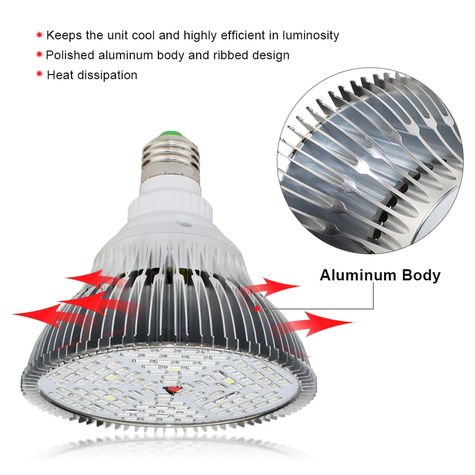 Светодиодные лампы для выращивания полный спектр Fitolampy E27 LED Phyto лампа 5730 SMD 28 40 78 120