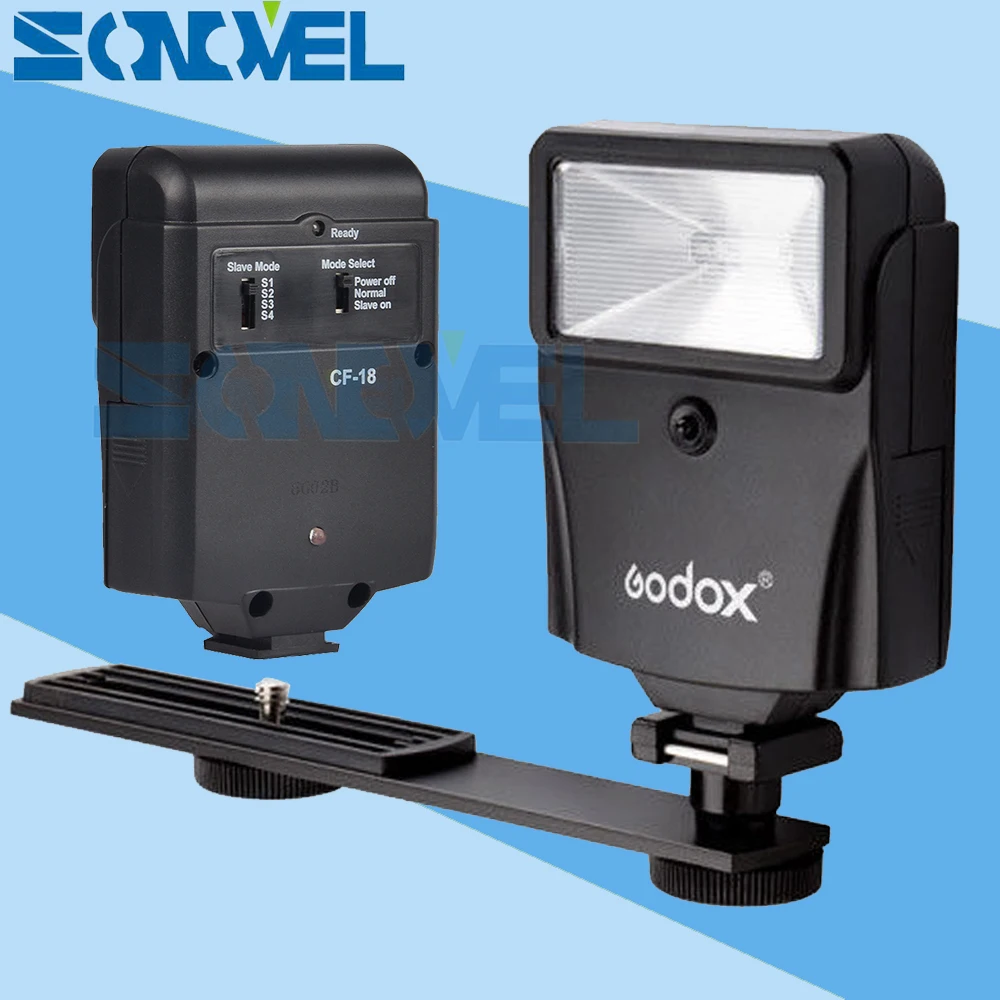 Godox CF 18 Slave Flash Speedlite с горячий башмак Кронштейн для Canon Nikon цифровой DSLR камеры 800D 760D