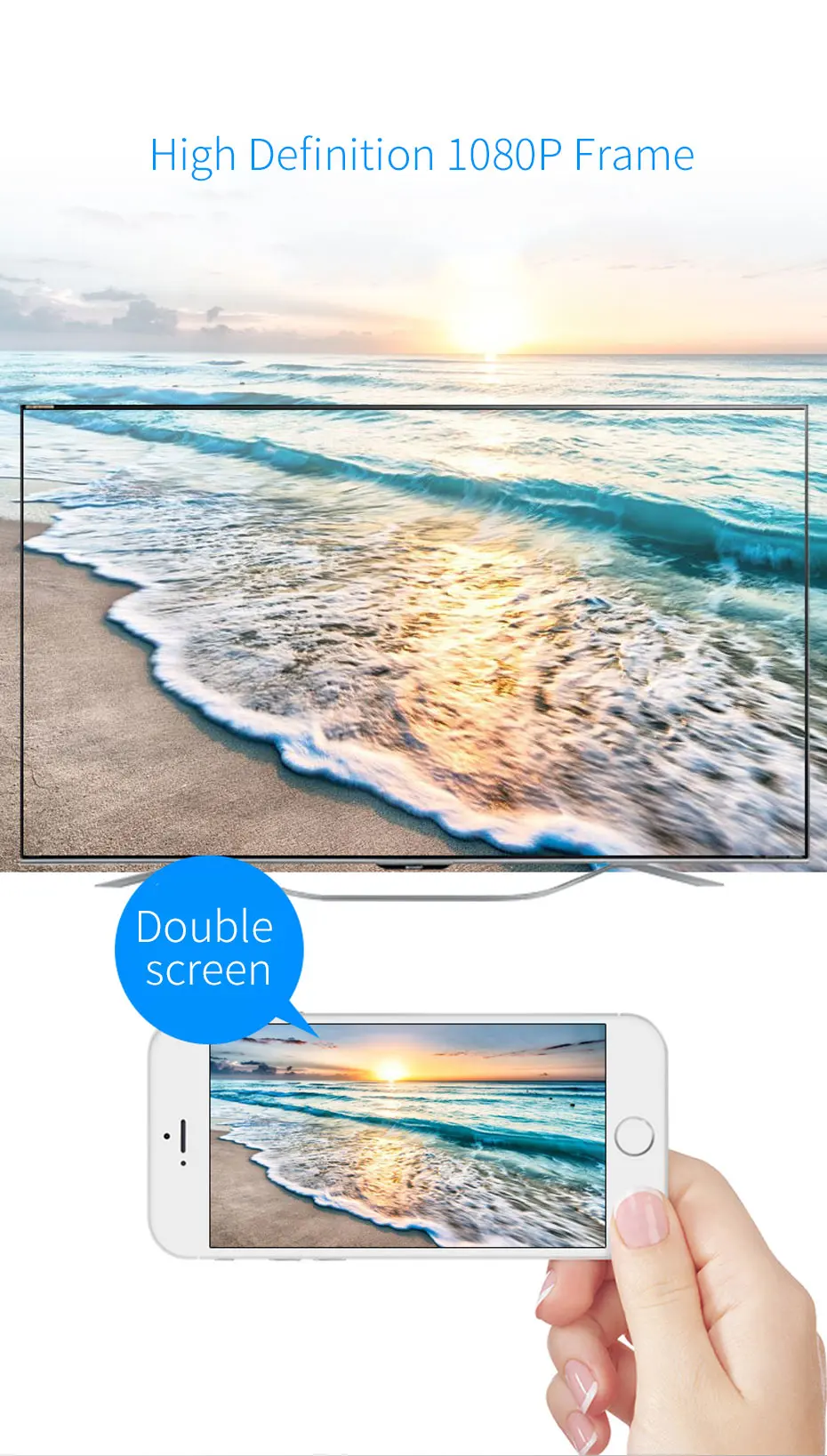 Rosinop 1080P HDMI Беспроводной адаптер Bluetooth приемник аудио Miracast USB Bluetooth передатчик для 4K ТВ наушники проектор