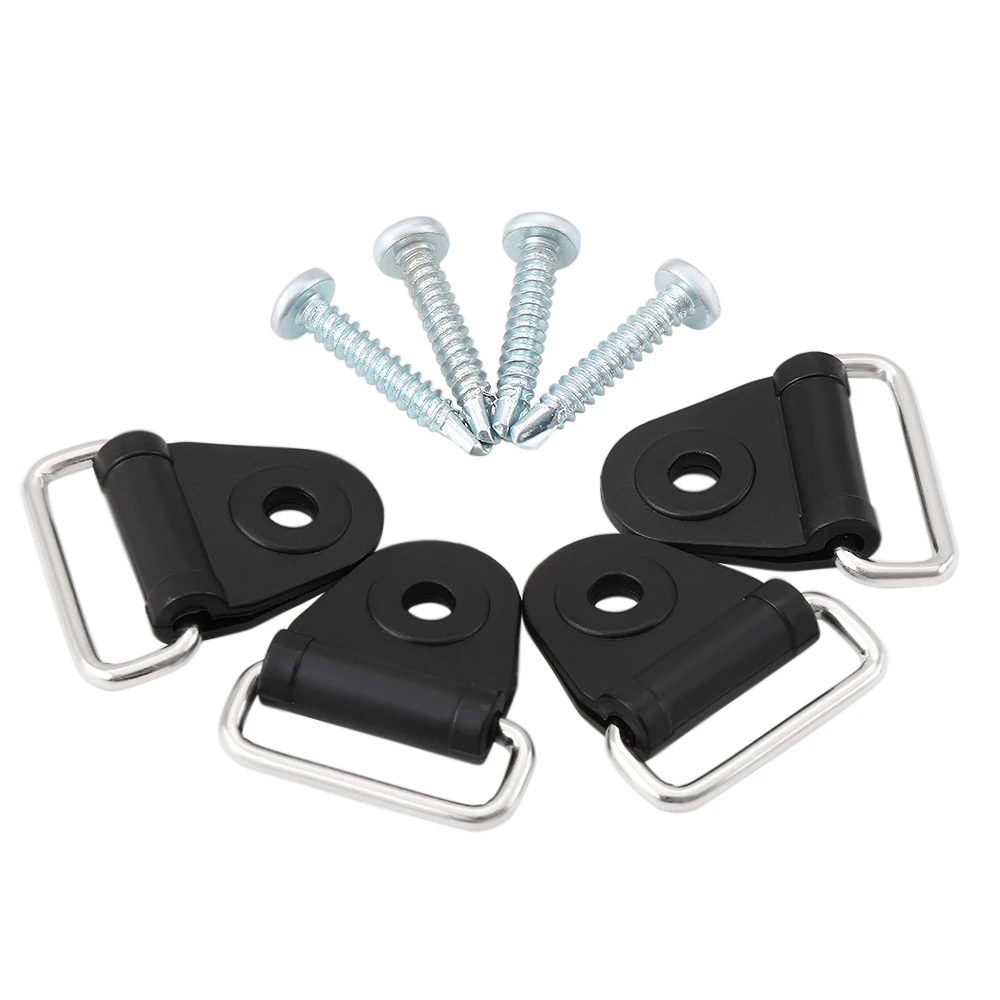Universal Car Hook Hanger Rear Trunk Boot Floor Cargo Net Tie Down Ring Loop Hanging Fixings In Auto 4PCS | Автомобили и