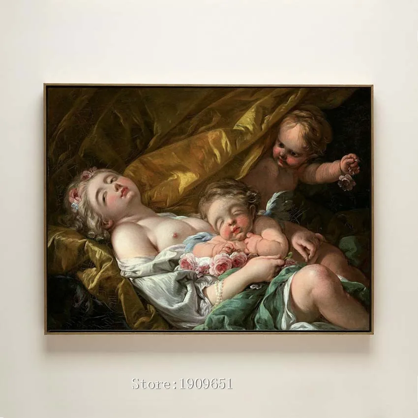 Классические религиозные фигурки обнаженная женская холщовая печать масляная