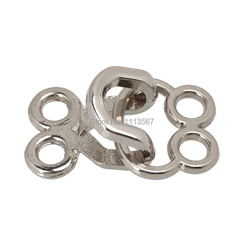 100 набор ремесло серебристого цвета крючок и глаза застежка удлинитель талии