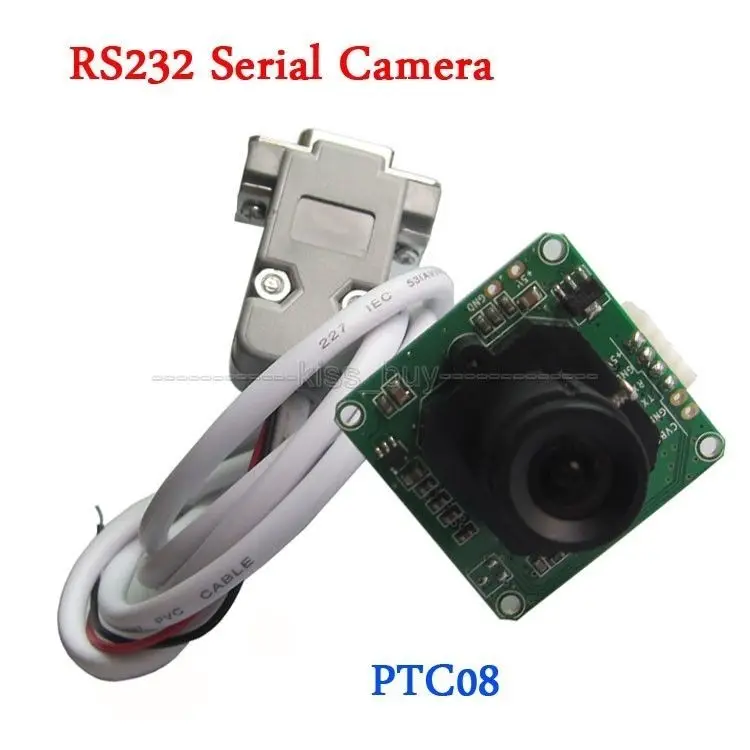 PTC08 RS232 последовательный Камера модуль RS232/ttl CMOS 1/4 дюйма DC + 5 В|ttl camera module|ttl modulemodule 5v