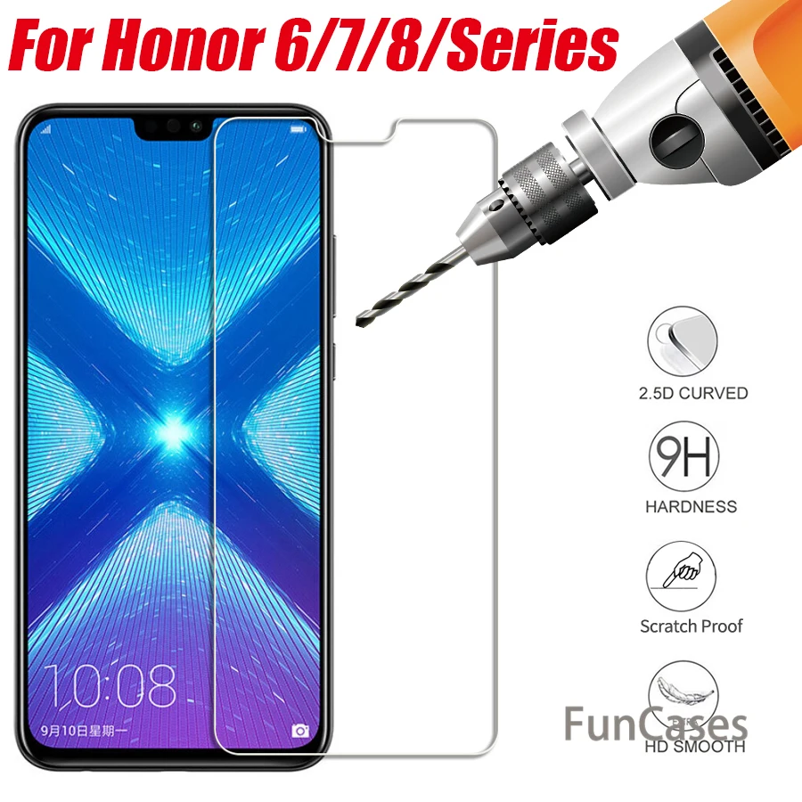 Honor 8x Защитное стекло для huawei honor 6a 6x6 Plus C X A C6 X6 A6 Защитная пленка экрана Защита