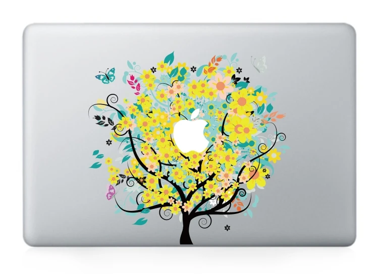 GOOYIYO новая наклейка для ноутбука Виниловая частичная цветная Дерево Кожа Macbook Air