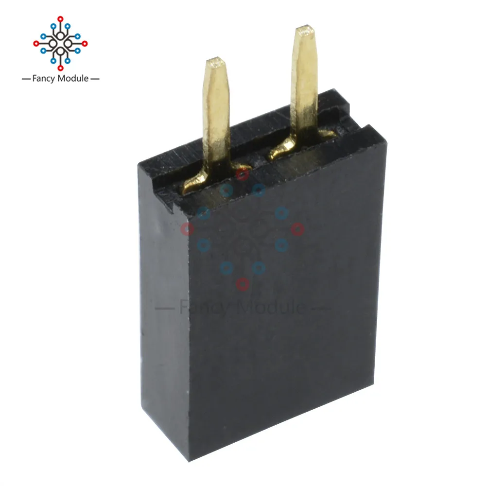 Новый Однорядный коннектор 50 шт. 1x6 1x5 1x4 1x3 1x2 pins 2 54 мм|connector 2.54mm|connector femaleconnector |