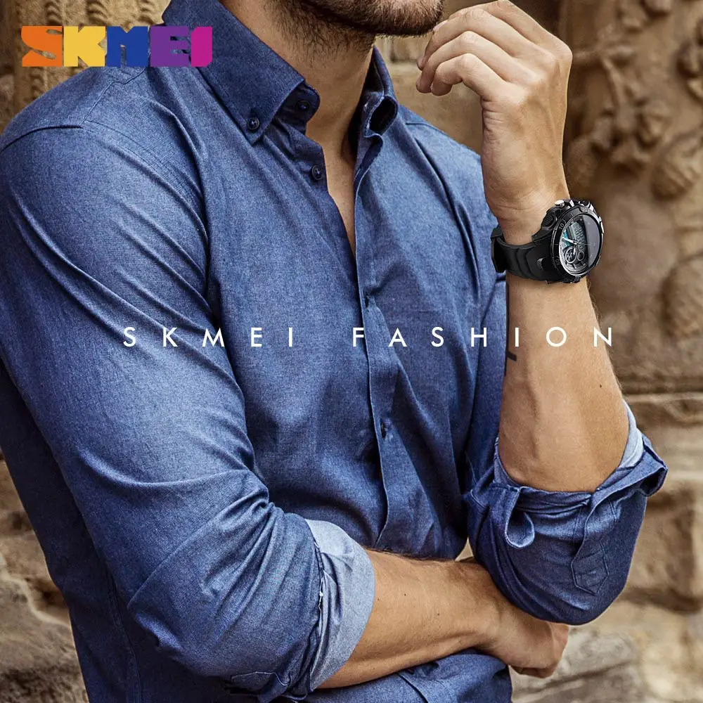 Часы наручные мужские кварцевые с будильником и секундомером|Мужские спортивные