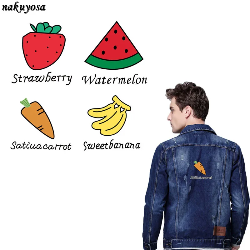 5 шт. банан клубника арбуз морковь утюжок на пластыри теплопередача пирография