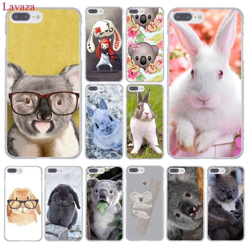 Жесткий чехол для телефона лаваза Mr Koala пасхальный кролик iPhone XR XS X 11 Pro Max 10 7 8 6 6S 5 9