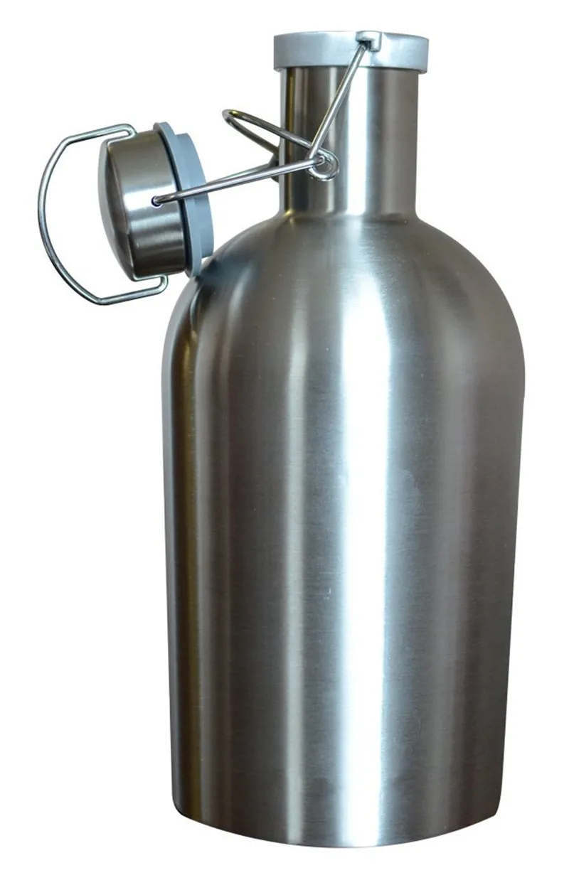 Realand Премиум 64 унций нержавеющая сталь домашний пивной Growler 1.9L безопасный Свинг