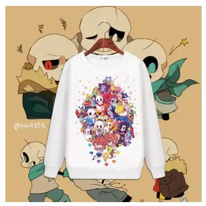 High-Q унисекс аниме Cos Undertale Frisk Toriel Sans Papyrus Повседневная Толстовка с круглым вырезом пуловер - Цвет: 8