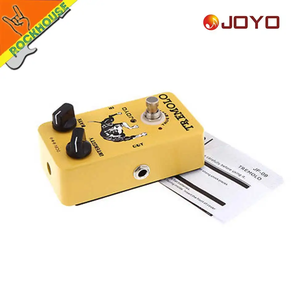 JOYO JF09 тремоло гитары педаль эффектов аналоговый stompbox интенсивность Регулируемый