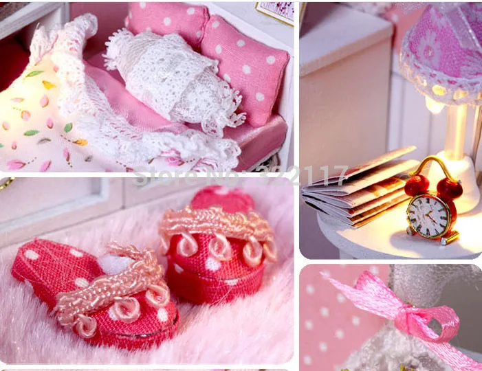 Новое поступление Diy куклы головоломки 3D деревянный дом мечты ангела миниатюрная мебель для детей игрушки подарок на день рождения