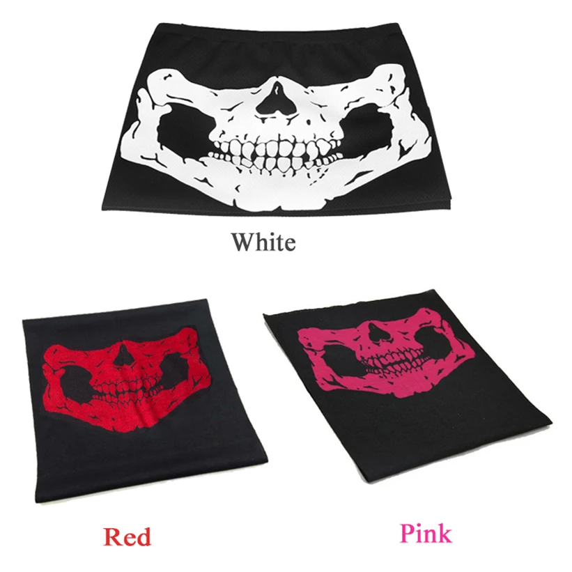 Мотоцикл Череп Призрак лицо шапка с защитой лица от ветра спорт на открытом