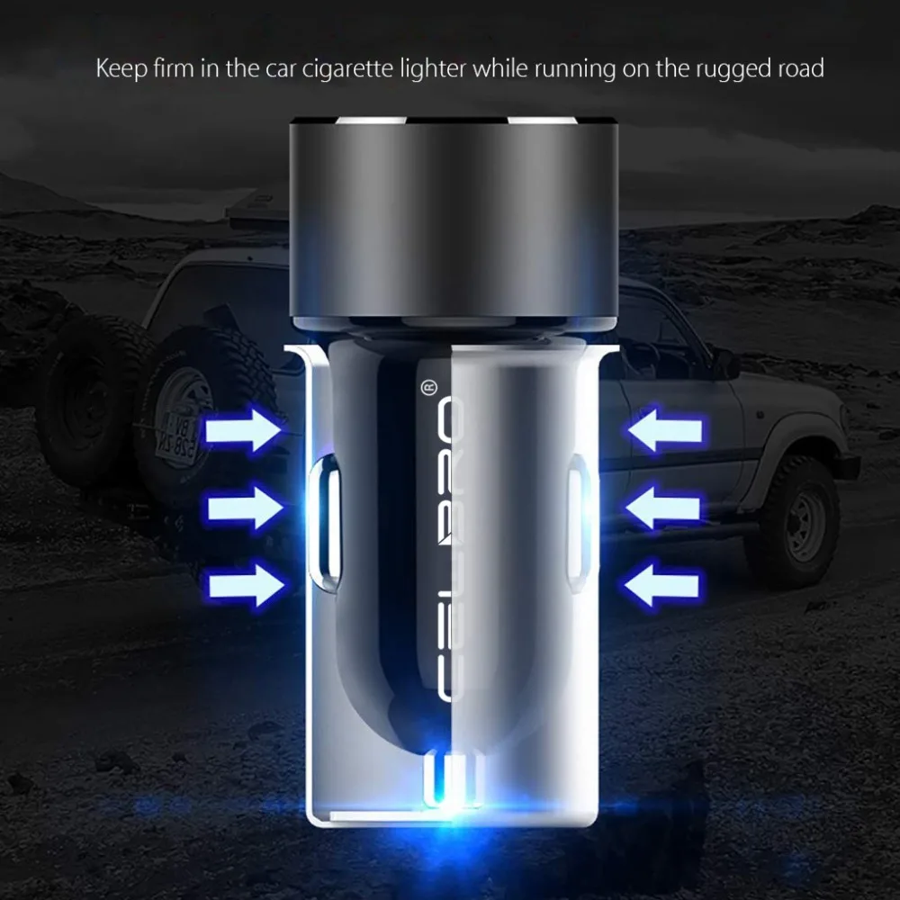 Автомобильное зарядное устройство с двумя usb-портами A, светодиодный дисплей, автомобильное зарядное устройство с металлическим USB, автомобильное зарядное устройство, автоматическая зарядка для мобильного телефона Xiaomi, зарядное устройство Usb s