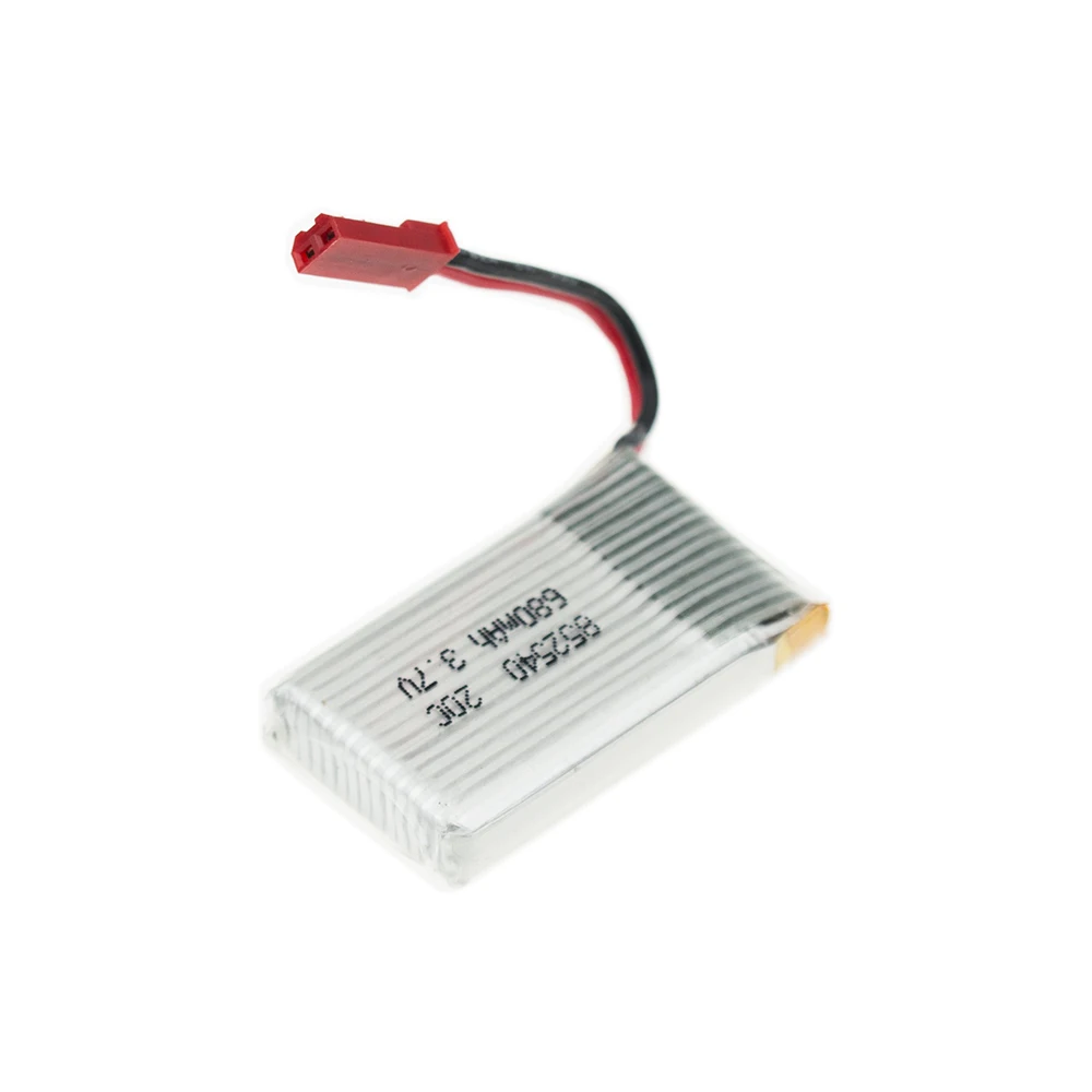 Набор из 5 аккумуляторов LiPo 3,7 В 680 мАч и 1 кабеля зарядного устройства для камерного RC квадрокоптера FY550 F550 MJX X400 JXD 509G 509W TK110HW.