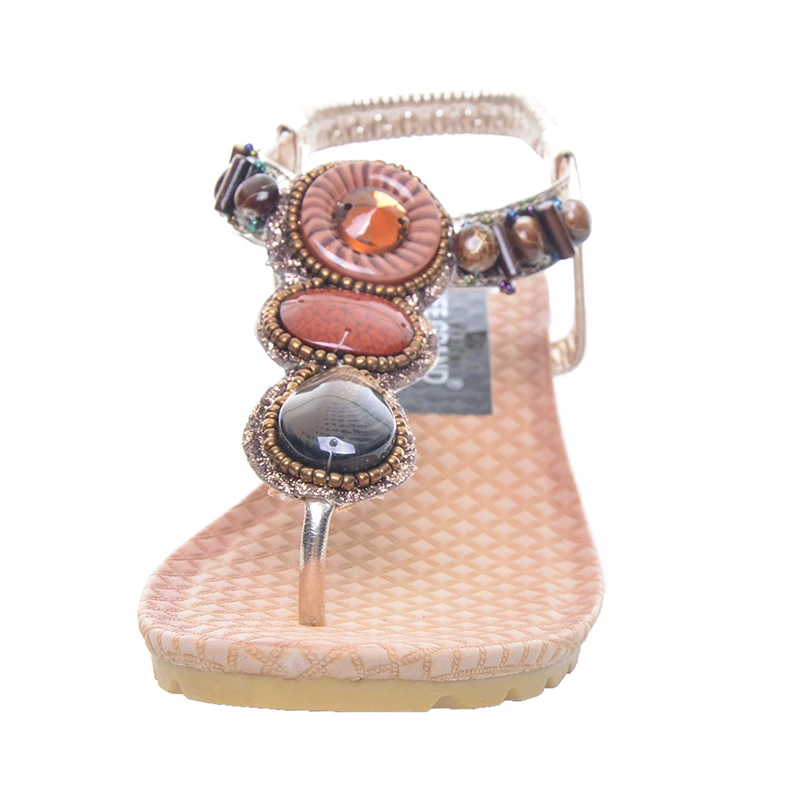 HEE GRAND/Новинка 2018 года богемные босоножки женские туфли на танкетке Вьетнамки