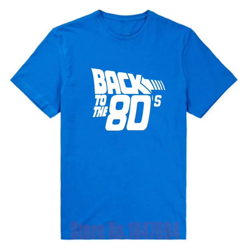 Обратно в 80 х Забавный Ретро Футболки Мода Персонализированные Пользовательские