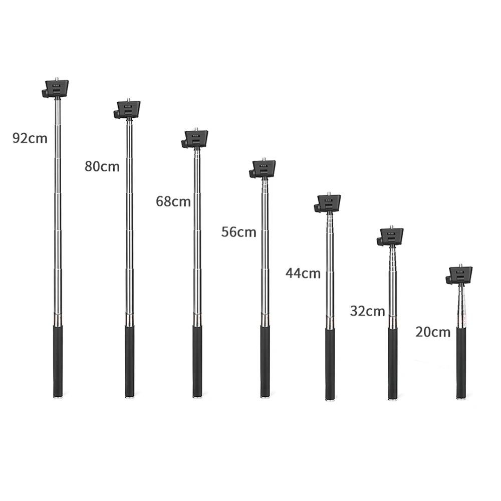 Выдвижной монопод из алюминиевого сплава для Gopro Hero 8 7 6 5 черный серебристый Xiaomi Yi