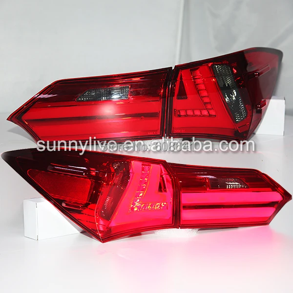 

LED Tail light 2014 For TOYOTA Corolla Altis Red and smoke