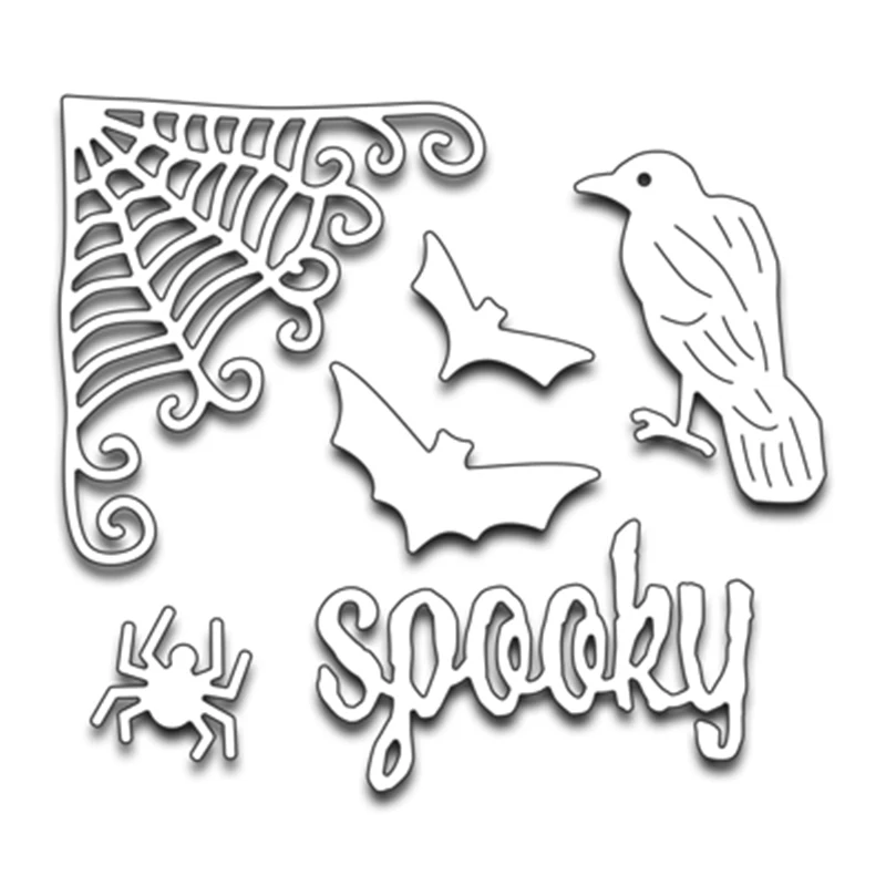 Spooky металлические режущие штампы новые трафареты для скрапбукинга DIY бумажные