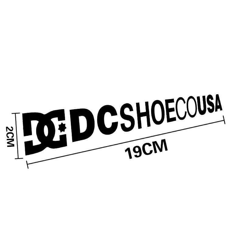 19*2 см DC SHOECOUSA Drift буквы модифицированные наклейки для автомобиля и мотоцикла