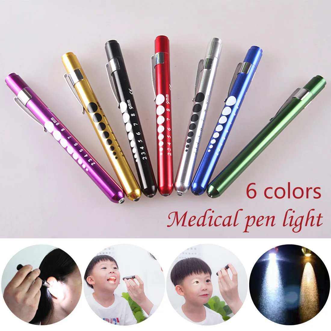 Рабочий свет луч Penlight Ручка карманный факел многоразовая экстренная помощь