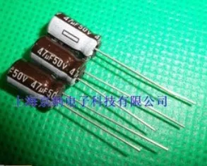 250 шт. 47uF 50V 105C электролитический конденсатор с радиальными выводами 6 3x11 мм |