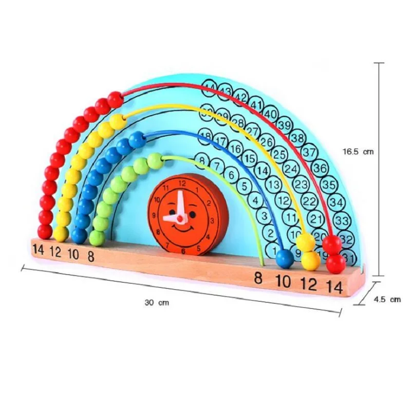 Монтессори Дети Math Игрушки Радуга Дизайн Вокруг Бусины Игрушка Детские