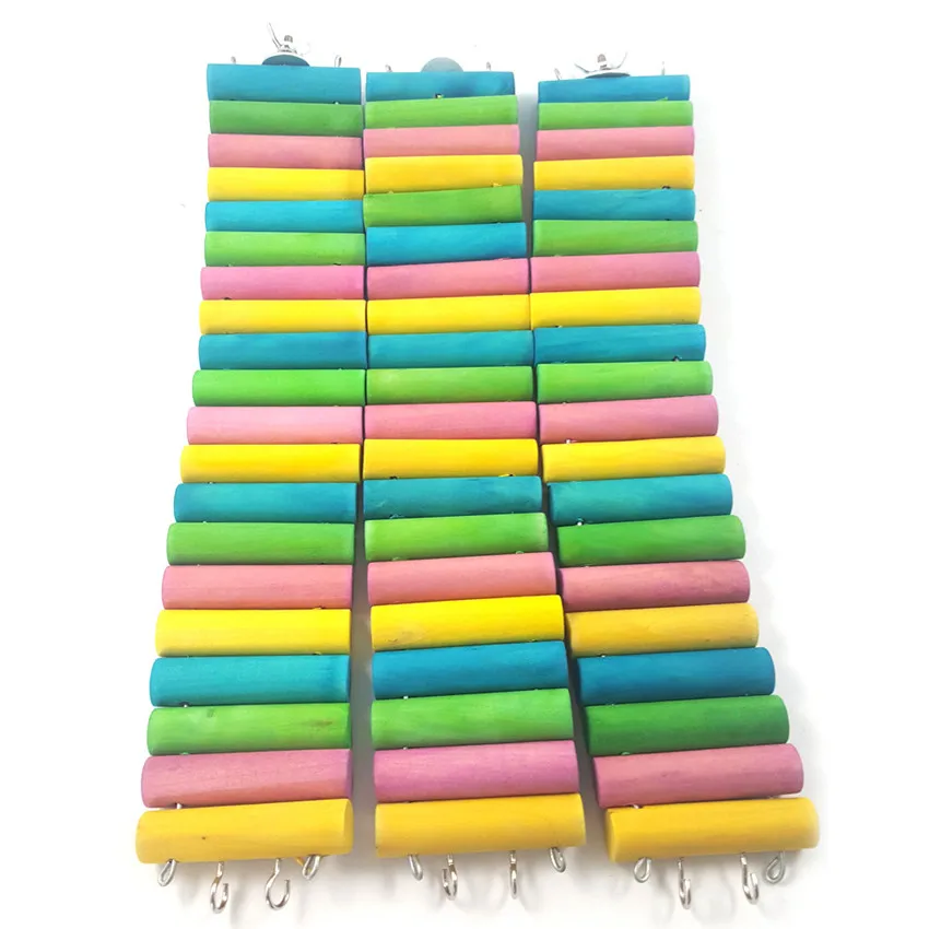 Фиолетовая звезда попугай красочные деревянные висячие качели лестница игрушка