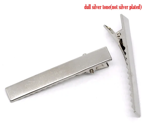 Doreen Box hot 40 Серебристые заколки для волос 57x9 мм (B10849)|barrette hair|silver hair cliphair clip box |