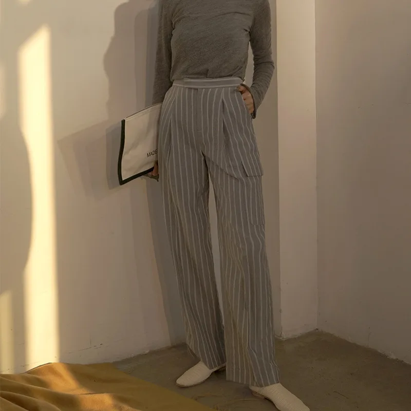 Оригинальный независимый Дизайнерский Костюм-платье 2018 осень новый узор льняная