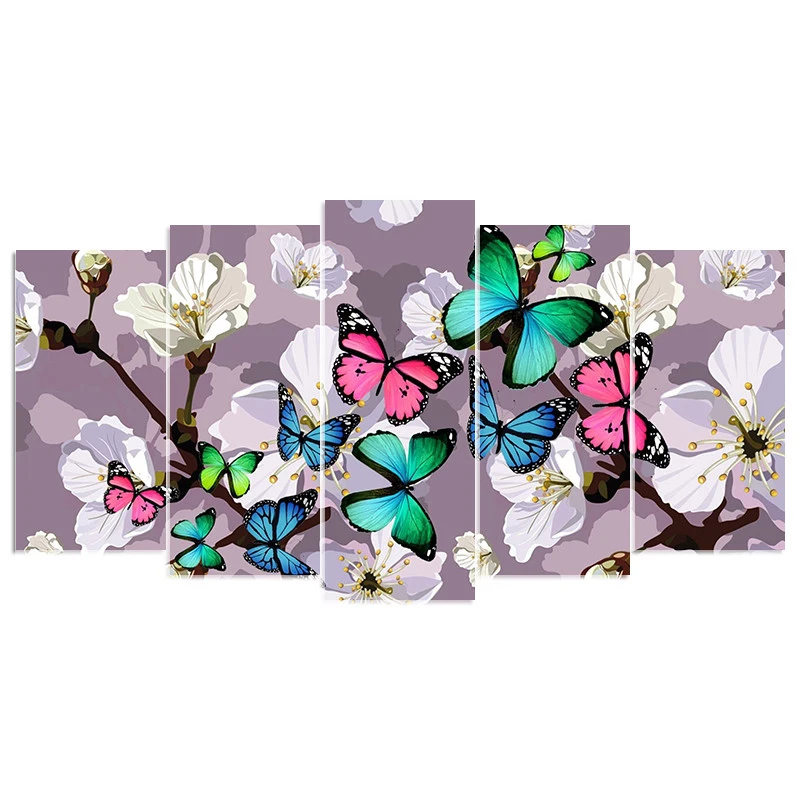 

Full square diamond 5D DIY diamond embroidery colorful butterfly diamond painting Cross Stitch Rhinestone mosaic decoration CX