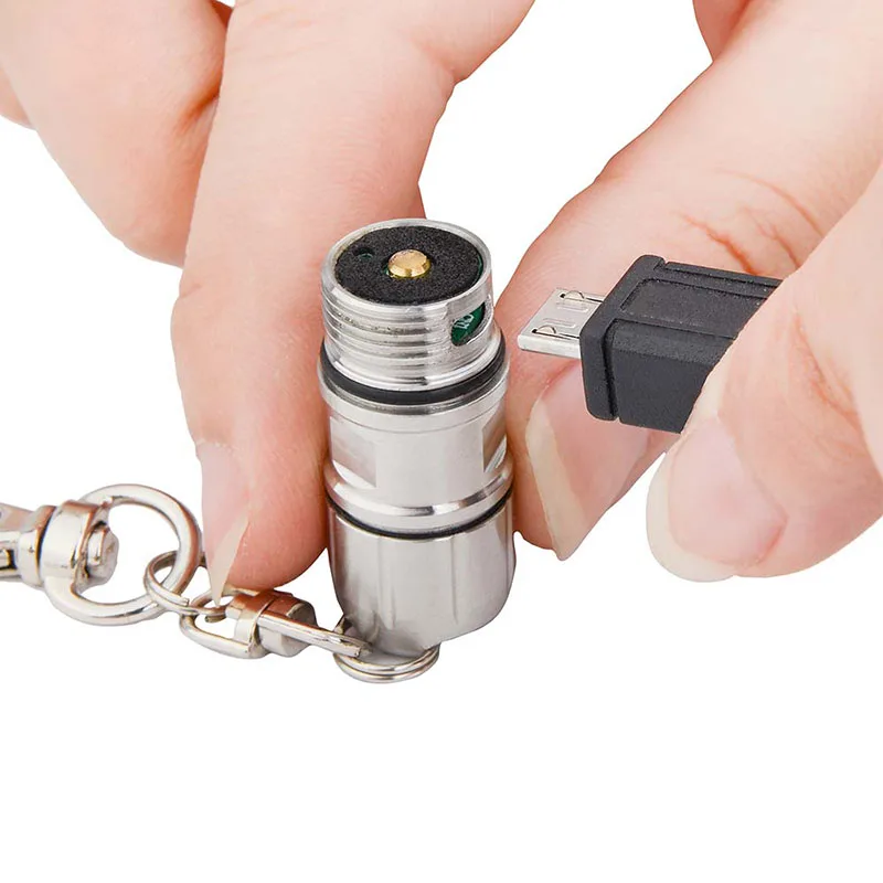 TrustFire мини фонарик светодиодный фонарь Usb перезаряжаемые факелы 100лм Карманный ключ лампа освещение с батареей 10180