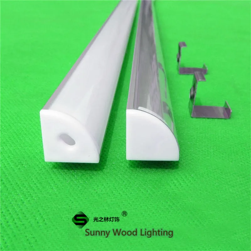 10-40 шт./лот 80 дюймов 2 м 45 градусов угол алюминиевый профиль 5050 светодиодная полоса