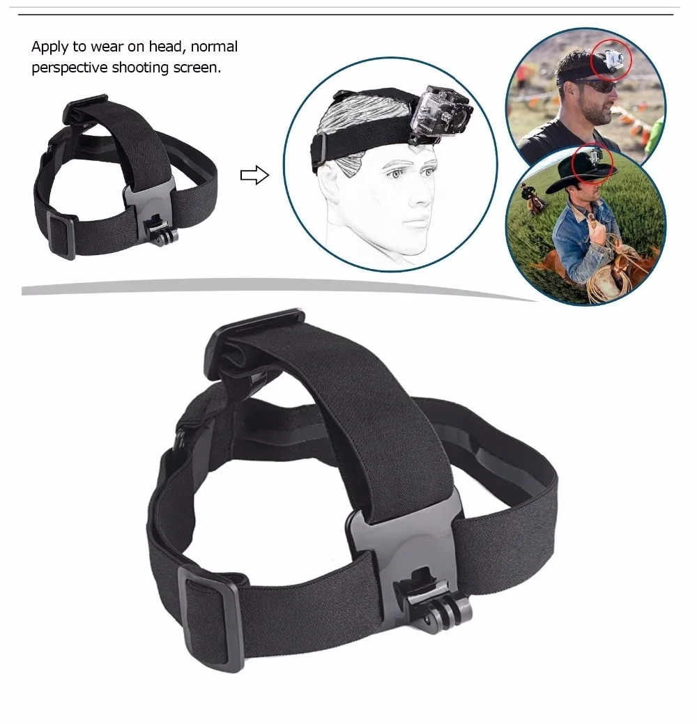 Регулируемый нагрудный ремень и головной ремень для Sjcam mi gopro hereo Sports Action camera
