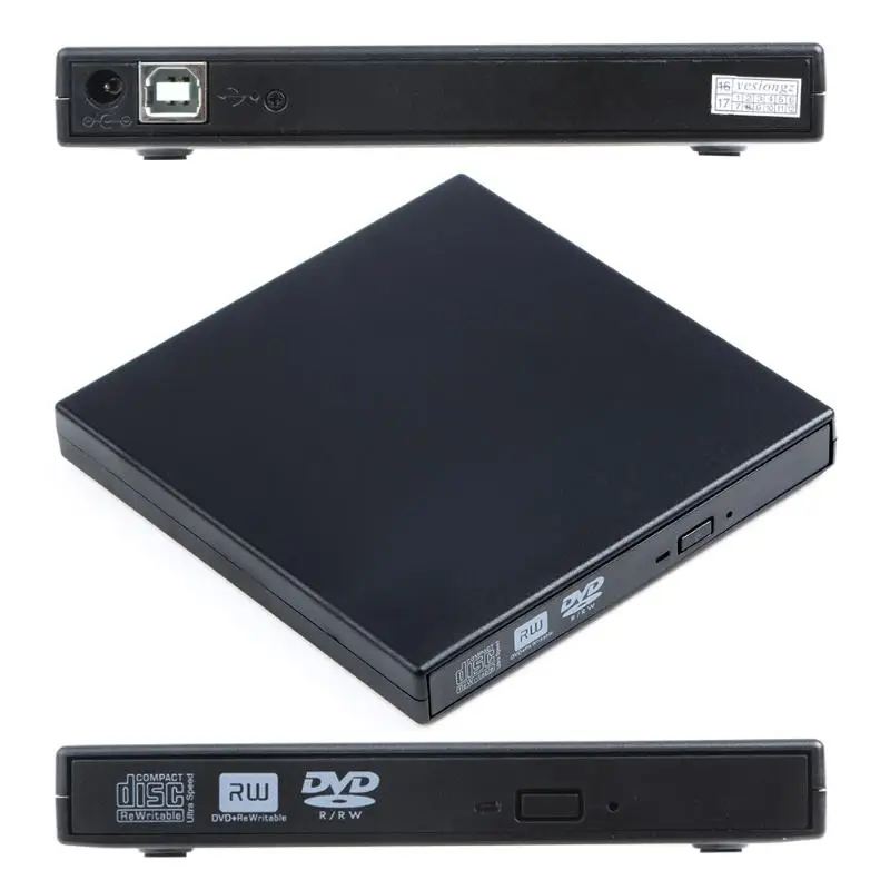 USB 2 0 внешний CD Rom/CD RW/Combo/DVD Rom записывающее устройство с кабелем для передачи