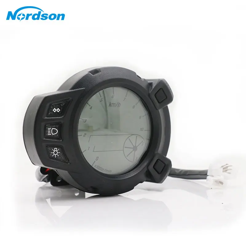 Nordson 7 цветов мотоциклетные инструменты 10000 RMP LCD мотоцикл спидометр тахометр