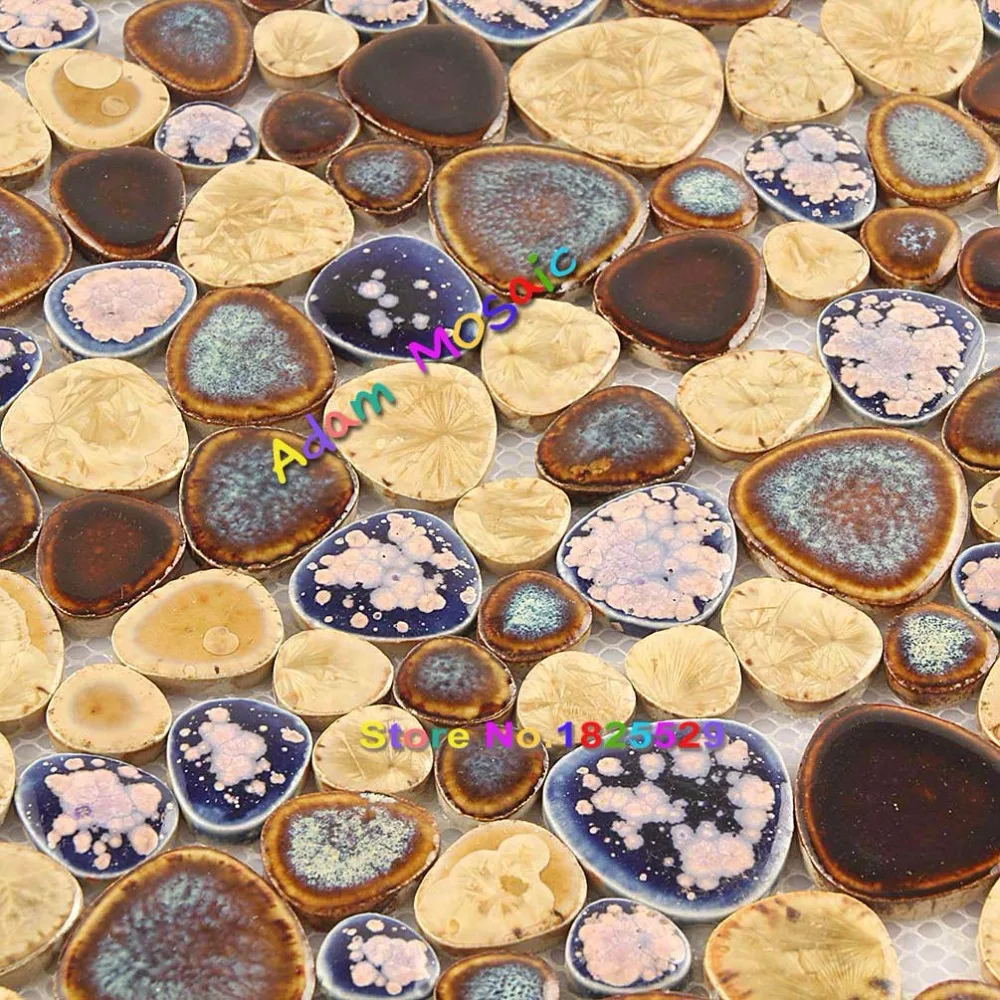 Галечный камень Полы Cobble плитка Керамика мозаика Ванная комната плавательный