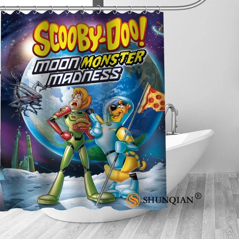 Shower Curtain Пользовательские занавески для душа Scooby Doo, занавески для ванной комнаты, высокое качество, полиэстер, занавески для ванной, для дома, отеля, украшения для ванной комнаты - Цвет: Shower Curtain