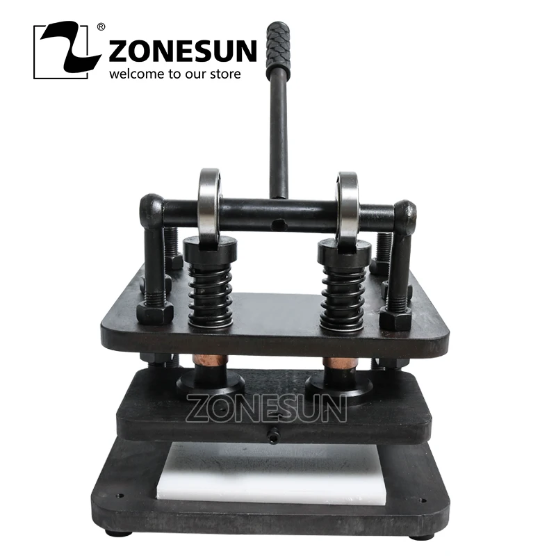 ZONESUN 2614 ручной станок для резки кожи DIY бумажник мешок фото бумага пвх лист