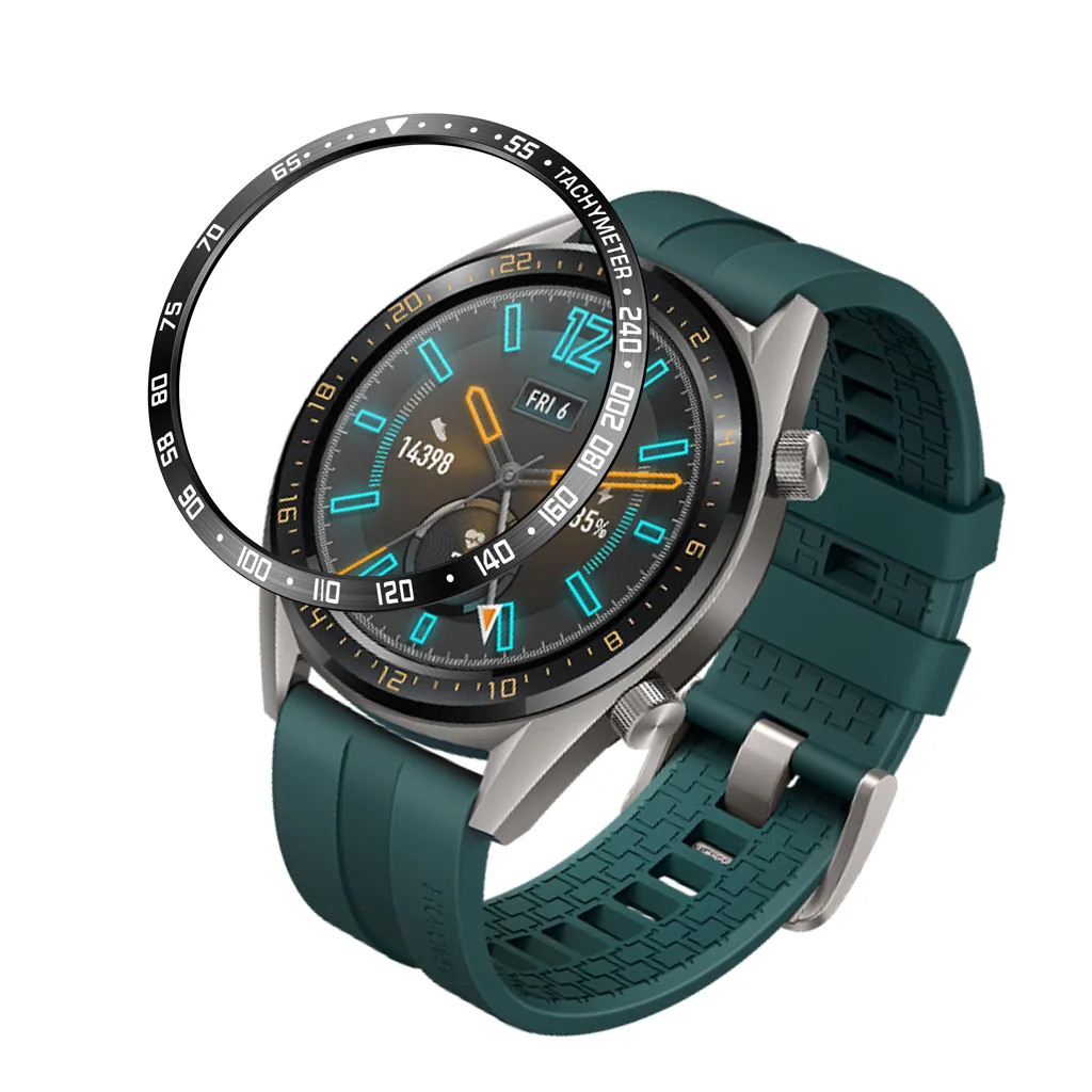 Ouhaobin клейкая Крышка Кольца для Huawei Watch GT / Active 46 мм крышка кольца устойчивый к