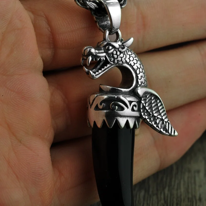 Чистое серебро оригинал Стерлинговое Серебро 925 пробы тайское Птерозавр Черный