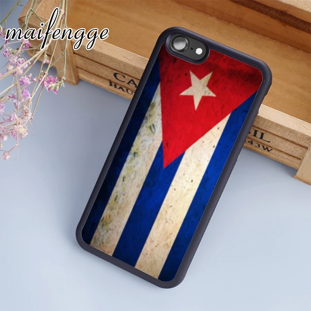Maifengge ФЛАГ КУБЫ чехол для телефона iPhone 5 6s 7 8 plus 11 12 Pro X XR XS Max Samsung Galaxy S7 edge S8 S9 |